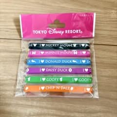 【新品】東京ディズニーリゾート リストバンド ラバーバンド 6本セットのサムネイル