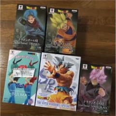 ドラゴンボールフィギュア 悟空二種 悟空ブラック トランクス ブルマのサムネイル