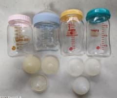 初めてセット Pigeon nuk ガラス哺乳瓶 160ml 乳首SSとSサイズのサムネイル