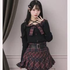 pium チェックレイヤードリボンニット セットアップ - メルカリ