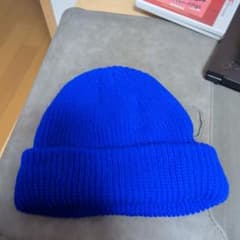 ブルー ニット帽 ビーニーのサムネイル