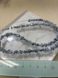 天然石 さざれビーズ ブルーオパールハンドメイド素材 連売りのサムネイル