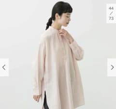 かぐれ リネンチュニックシャツ ピンク - メルカリ