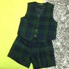 ひーぽん様専用(*^^*)120㎝フォーマル チェックセットアップのサムネイル