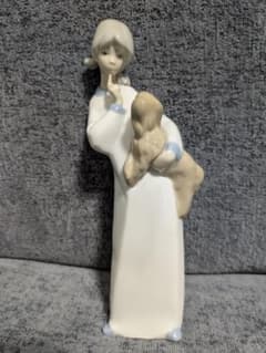 美品 LLADRO リアドロ NAOシリーズ 子犬を抱く少女 スペイン製 - メルカリ
