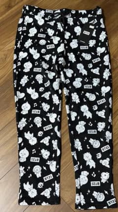 BTS BT21 総柄パンツ ブラック　Lサイズ