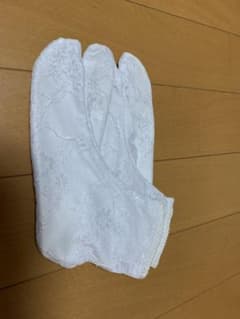 レース二重足袋ストレッチ　白のサムネイル