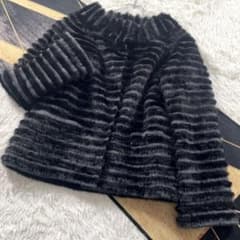 クロップド/人気モデル 横段 ミンク 軽量 毛皮 ショートコート なめし柔らか◎ クロップド/人気モデル 横段 ミンク 軽量 毛皮 ショートコート
