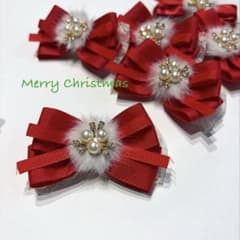 ここマムサマ★ トリミングリボンチョーカー♡7セット まさやんさま☆クリスマスNO2♡トリミングリボンチョーカー ◯20本＋2