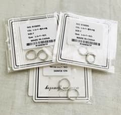 Ritomo De Riccoフープピアス シルバー925 6個(8•10mm)のサムネイル