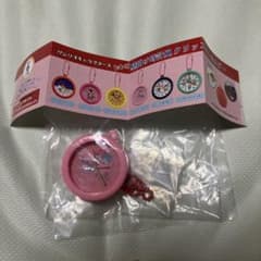 【ガチャポン】サンリオキャラクターズ レトロ壁掛け時計風クリップキーホルダーのサムネイル