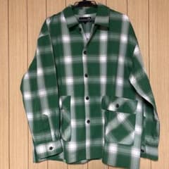 LAKOLEチェック柄 長袖シャツ グリーンのサムネイル