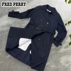 ライナー付き】FRED PERRY フレッドペリー トレンチコート ネイビーM