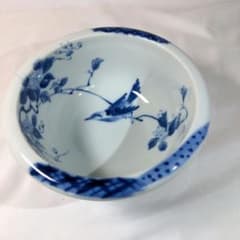 有田焼 龍峯窯 染付 小鉢 鳥 花文様 陶磁器 - メルカリ