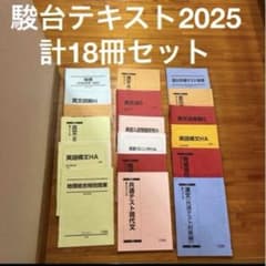駿台テキスト 2025年度 まとめ売り おまけ付き 駿台 テキストセット 2025 計18冊 通年・前期・夏季・後期混合 まとめ