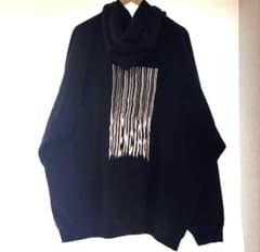 ⁠【下げ札付】BALENCIAGA 21AW バーコードロゴ パーカー Sのサムネイル