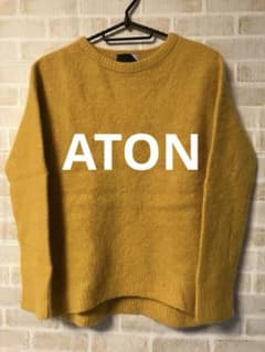 美品》ATON カシミヤ100％ クルーネックニットセーター - メルカリ