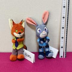 ズートピア ディズニーストア ジュディ ニック ぬいぐるみ セット b