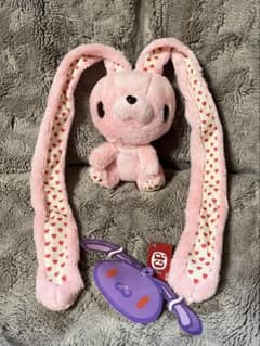 汎用うさぎ バレンタイン ぬいぐるみ ピンク ハート タグ付き - メルカリ