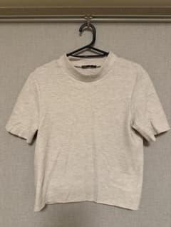ZARA ザラ　モックネック半袖ニットのサムネイル