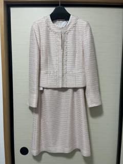 ピンク ツイード　セレモニースーツ　東京ソワールのサムネイル