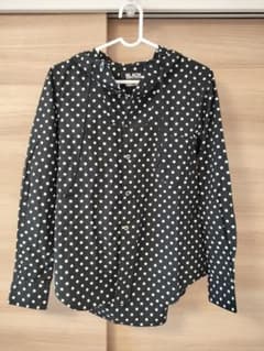 BLACK COMME des GARCONS ドット柄 フードシャツ S - メルカリ
