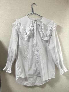 韓国 フリルブラウス フリル襟 セーラー