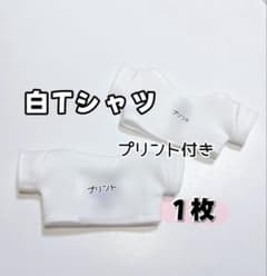 ちびぬい服 シャツ 白T 着せ替え服 ぬい服 ツアー ND5 白Tシャツのサムネイル