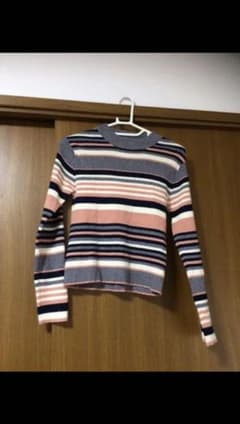 美品 マルチボーダー ニットのサムネイル