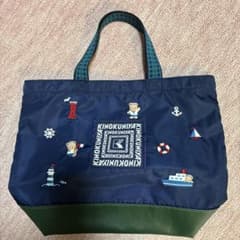 お値下げファミリア KINOKUNIYA 海テーマ神戸限定 刺繍トートバッグ 