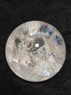 天然石 水晶 ピンクアゼツライト スフィア 虹 台座付き 約6.3cm - メルカリ
