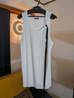 大人気！！　Ann Demeulemeester タンクトップ　ホワイト ANN DEMEULEMEESTER【未使用】Seva タンクトップ M 白 - メルカリ