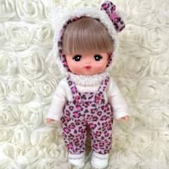 メルちゃん ネコ耳ギャルレオパードサロペットコーデのサムネイル