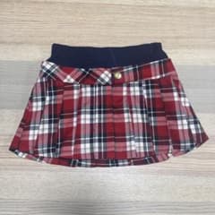 赤チェック プリーツスカート ミニスカートのサムネイル