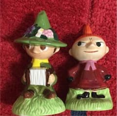 ムーミンキャラクター陶器貯金箱二個セットのサムネイル