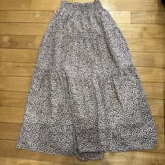 Vis レオパード柄 ティアードロングスカートのサムネイル