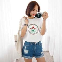 白Ｔシャツ／韓国ファッション／オルチャンのサムネイル