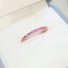 K18 フルエタニティ  ピンクサファイアのサムネイル