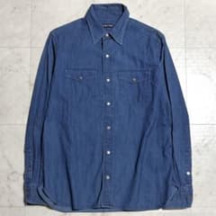 TOM FORD トムフォード ウエスタン調ギンガムチェックシャツ ブルー TOM FORD ウエスタンデニムシャツ ロゴメタル釦 ブルー L相当 - メルカリ