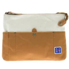 【新品】木綿屋五三郎 サコッシュ 日本製 木綿帆布 本革 ショルダーバッグのサムネイル