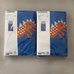 IKEA DRAKDJUR 掛け布団カバー＆枕カバー2個セットのサムネイル