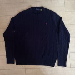 POLO RALPH LAUREN ケーブルニット ネイビー XSのサムネイル