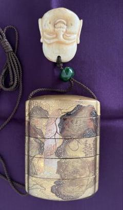 年代物 蒔絵印籠 五段 山河滝 根付 古美術 アンティーク 工芸品 骨董品 年代物 蒔絵印籠 五段 山河滝 根付 古美術 アンティーク 工芸品
