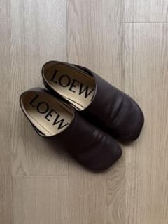 【定価15万円】LOEWE(ロエベ)ダークブラウン レザー ローファーのサムネイル