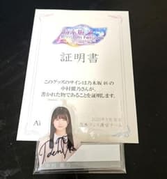 乃木坂46 中村麗乃 乃木フェス サイン入り個別ネームプレート しあわせ