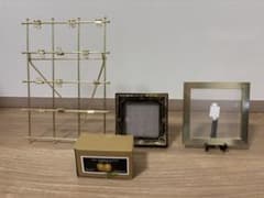 ウェルカムスペース　金属製ゴールドフレーム A4サイズ クリップ付きのサムネイル