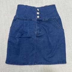 デニムミニスカート ハイウエストのサムネイル