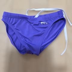 【中古】TYR メンズ 競泳水着 パープル
