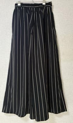 GU ストライプ柄 ワイドパンツ イージーパンツのサムネイル
