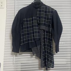 ENFOLD アシンメトリーチェック柄長袖シャツのサムネイル